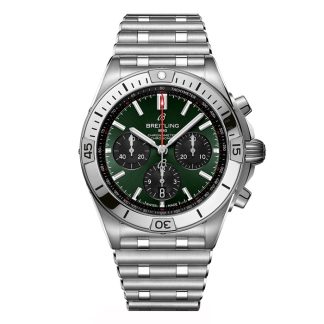 Breitling Chronomat B01 Cronografo 42mm Uomo Orologio Verde AB0134101L2A1
