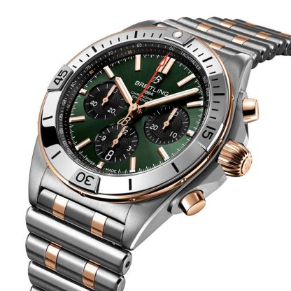 Breitling Chronomat B01 Cronografo 42mm Uomo Orologio Verde UB0134131L1U1 - immagine 3
