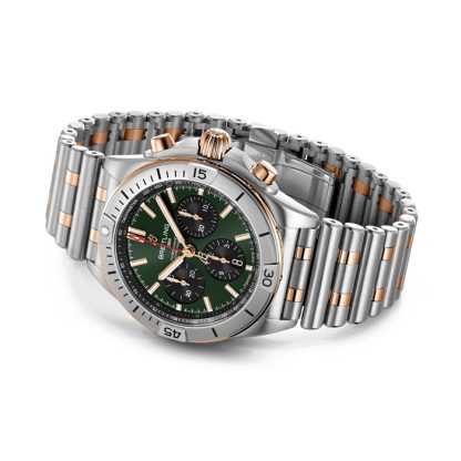 Breitling Chronomat B01 Cronografo 42mm Uomo Orologio Verde UB0134131L1U1 - immagine 4