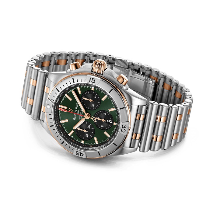 Breitling Chronomat B01 Cronografo 42mm Uomo Orologio Verde UB0134131L1U1 - immagine 4