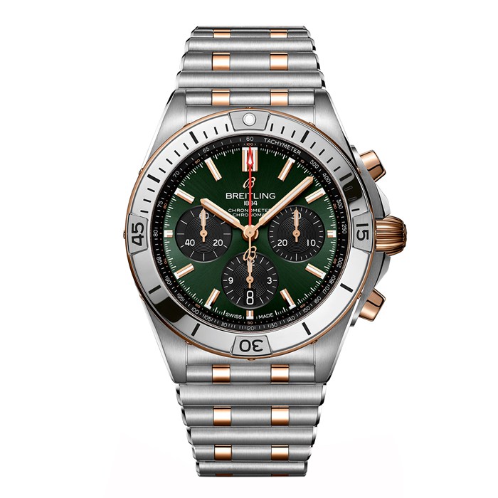 Breitling Chronomat B01 Cronografo 42mm Uomo Orologio Verde UB0134131L1U1