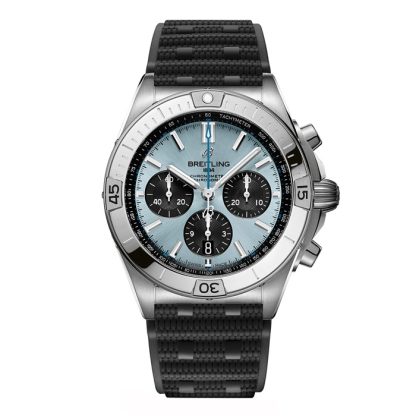 Breitling Chronomat B01 Cronografo 42mm Uomo Orologio in gomma blu PB0134101C1S2