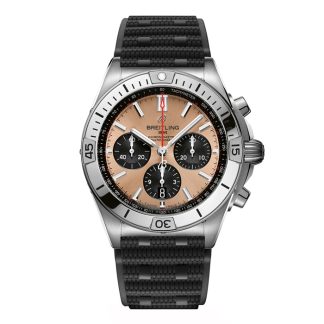 Breitling Chronomat B01 Cronografo 42mm Uomo Orologio in gomma rame AB0134101K1S1
