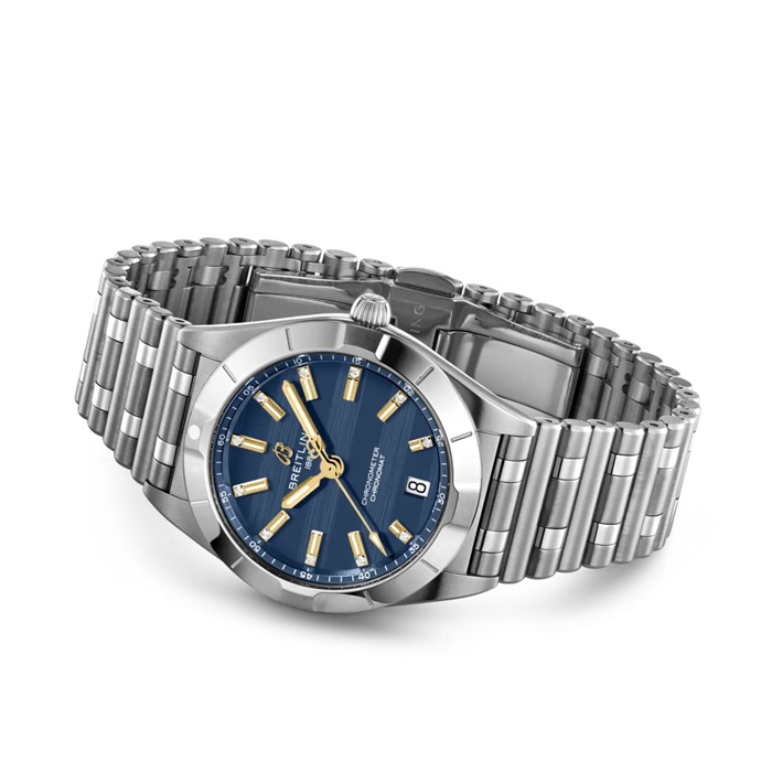Breitling Chronomat GMT Sei Nazioni Francia Edizione Limitata 32mm Donna Orologio A773109A1C1A1 - immagine 4