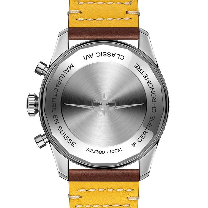 Breitling Classic AVI Cronografo 42 Curtiss P-40 Warhawk Orologio con cinturino in pelle A233802A1L1X1 - immagine 2