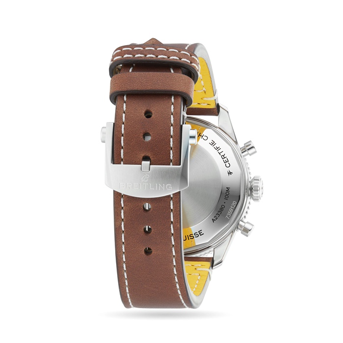 Breitling Classic AVI Cronografo 42 Curtiss P-40 Warhawk Orologio con cinturino in pelle A233802A1L1X1 - immagine 5