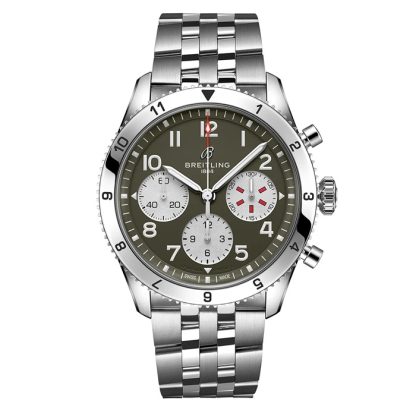 Breitling Classic AVI Cronografo 42 Curtiss P-40 Warhawk Orologio in acciaio inox A233802A1L1A1