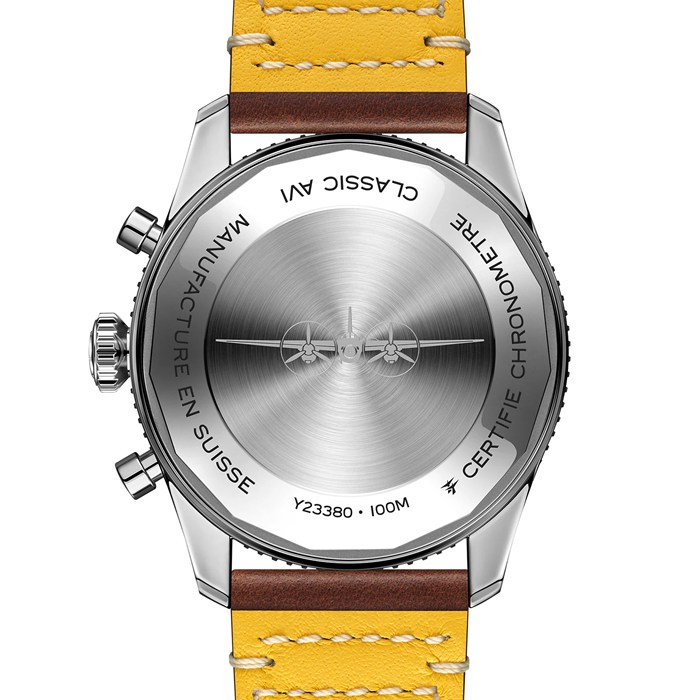 Breitling Classic AVI Cronografo 42 Mosquito Cinturino in pelle Orologio Y233801A1B1X1 - immagine 2