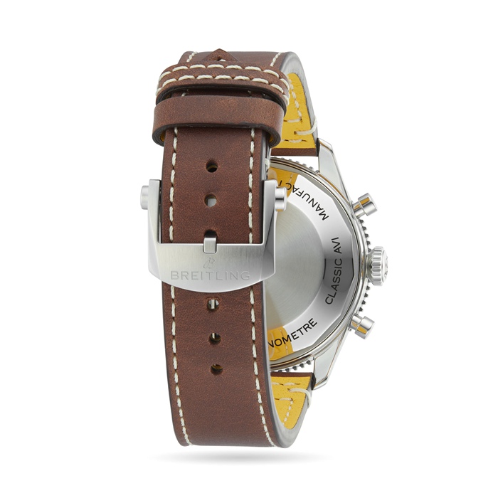 Breitling Classic AVI Cronografo 42 Mosquito Cinturino in pelle Orologio Y233801A1B1X1 - immagine 5