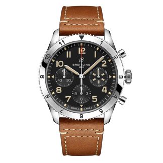 Breitling Classic AVI Cronografo 42 P-51 Mustang Cinturino in pelle Orologio A233803A1B1X1