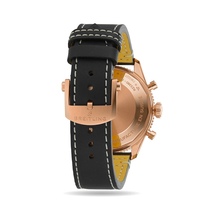 Breitling Classic AVI Cronografo 42 P-51 Mustang Cinturino in pelle oro rosso 18 carati Orologio R233801A1B1X1 - immagine 5