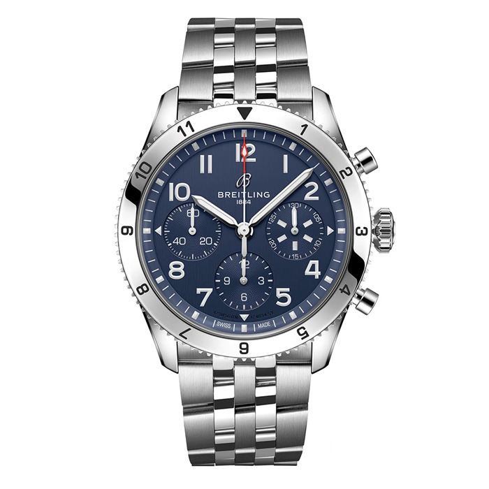 Breitling Classic AVI Cronografo 42 Tributo a Vought F4U Corsair Orologio in acciaio inossidabile A233801A1C1A1
