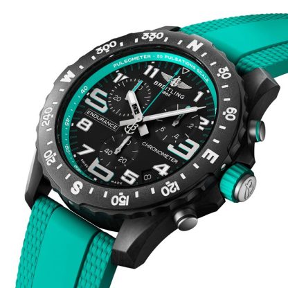 Breitling Endurance Pro 44mm Orologio Unisex Turchese Gli Orologi Della Svizzera Gruppo Esclusivo X823101L1B1S1 - immagine 2
