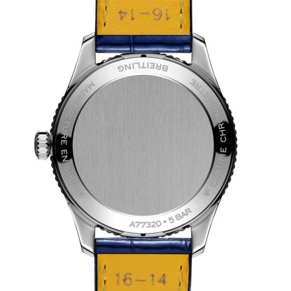 Breitling Navitimer 32mm Orologio da donna Madreperla Blu Alligatore A77320171C1P1 - immagine 2