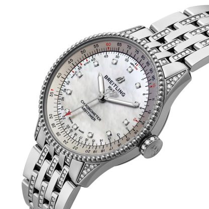 Breitling Navitimer Automatic 35mm Orologio da donna Madreperla A17395721G1A1 - immagine 2