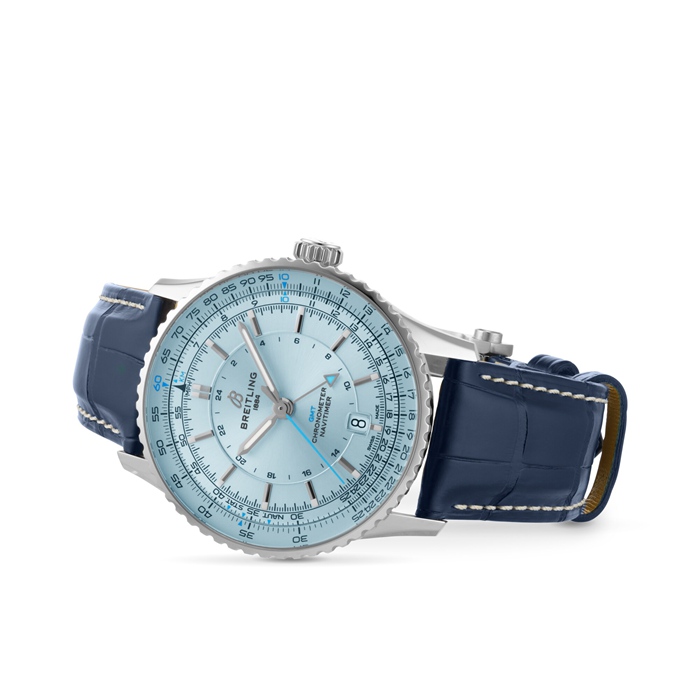 Breitling Navitimer Automatic GMT 41mm Orologio Uomo Azzurro A32310171C1P1 - immagine 3