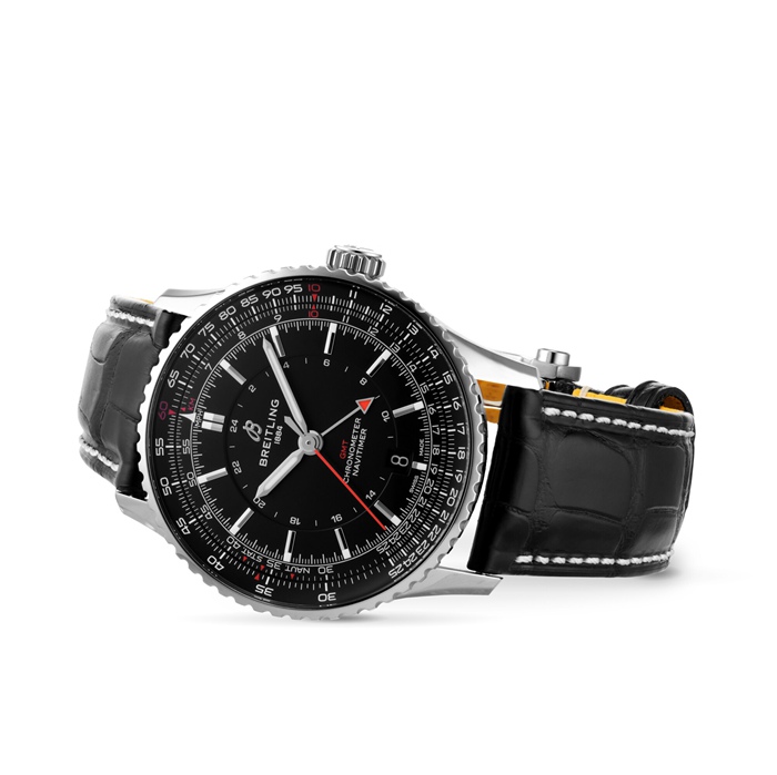 Breitling Navitimer Automatic GMT 41mm Orologio Uomo Nero A32310251B1P1 - immagine 3