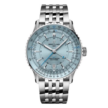 Breitling Navitimer Automatic GMT 41mm Uomo Orologio Blu chiaro in acciaio inox A32310171C1A1