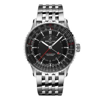 Breitling Navitimer Automatic GMT 41mm Uomo Orologio Nero Acciaio Inox A32310251B1A1