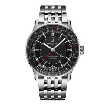 Breitling Navitimer Automatic GMT 41mm Uomo Orologio Nero Acciaio Inox A32310251B1A1