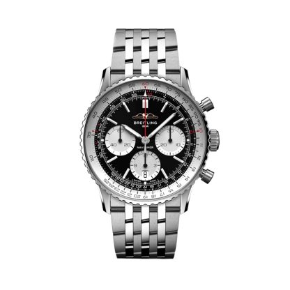 Breitling Navitimer B01 Cronografo 41mm Uomo Orologio Nero Acciaio Inox AB0139211B1A1