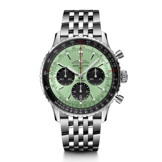 Breitling Navitimer B01 Cronografo 43 Acciaio Menta Orologio AB0138241L1A1