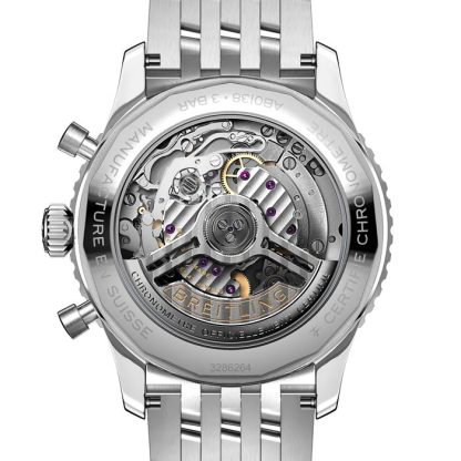 Breitling Navitimer B01 Cronografo 43 Acciaio inossidabile Orologio blu ghiaccio AB0138241C1A1 - immagine 4