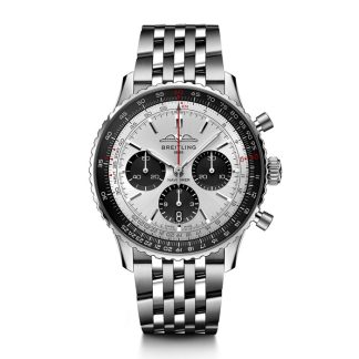 Breitling Navitimer B01 Cronografo 43 Argento Orologio AB0138241G1A1