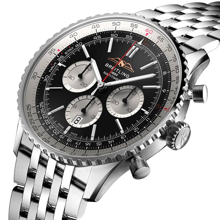 Breitling Navitimer B01 Cronografo 46 Orologio in acciaio inossidabile AB0137211B1A1 - immagine 2