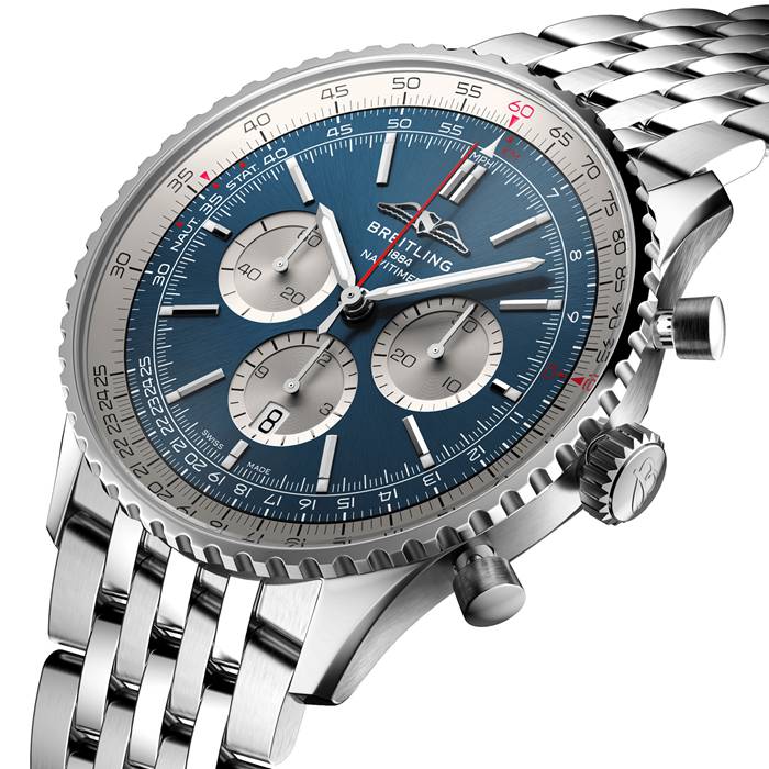Breitling Navitimer B01 Cronografo 46 Orologio in acciaio inossidabile AB0137211C1A1 - immagine 2