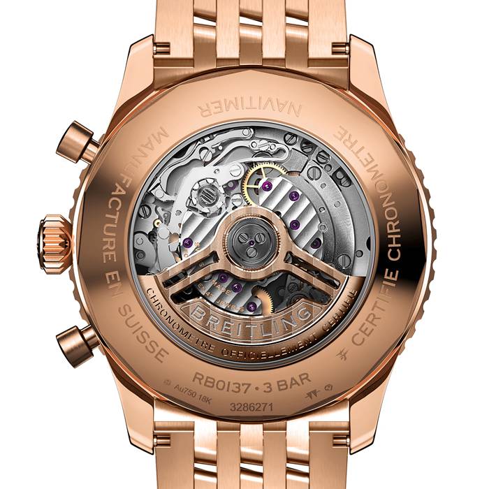 Breitling Navitimer B01 Cronografo 46 Orologio in oro rosso 18 carati RB0137241G1R1 - immagine 4