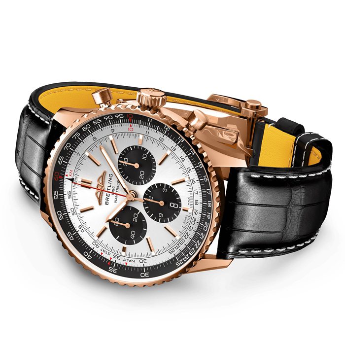 Breitling Navitimer B01 Cronografo 46 Orologio in oro rosso 18k RB0137241G1P1 - immagine 4