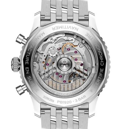 Breitling Navitimer B19 Cronografo Calendario Perpetuo 43mm Orologio Uomo Blu PB1920251C1A1 - immagine 2