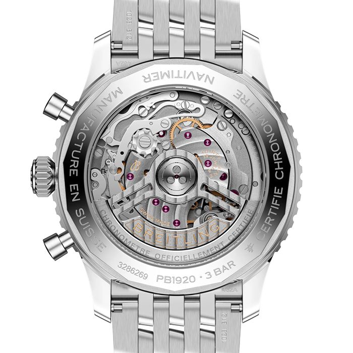 Breitling Navitimer B19 Cronografo Calendario Perpetuo 43mm Orologio Uomo Blu PB1920251C1A1 - immagine 2