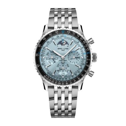 Breitling Navitimer B19 Cronografo Calendario Perpetuo 43mm Orologio Uomo Blu PB1920251C1A1