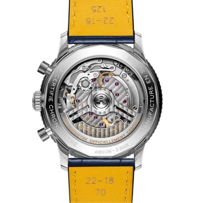 Breitling Navitimer Cronografo 41mm Orologio Uomo Quadrante Bianco Occhi Blu AB0139631C1P1 - immagine 4
