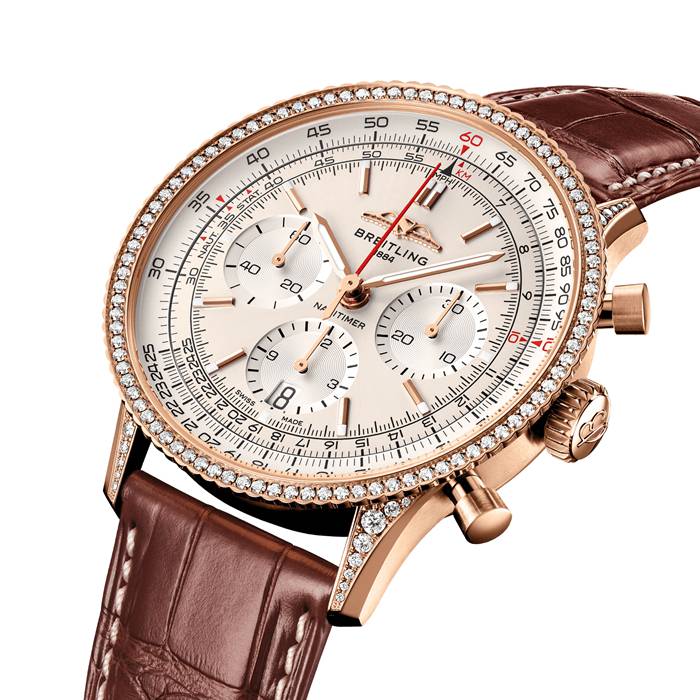 Breitling Navitimer Cronografo 41mm Uomo Orologio quadrante crema RB0139631G1P1 - immagine 2