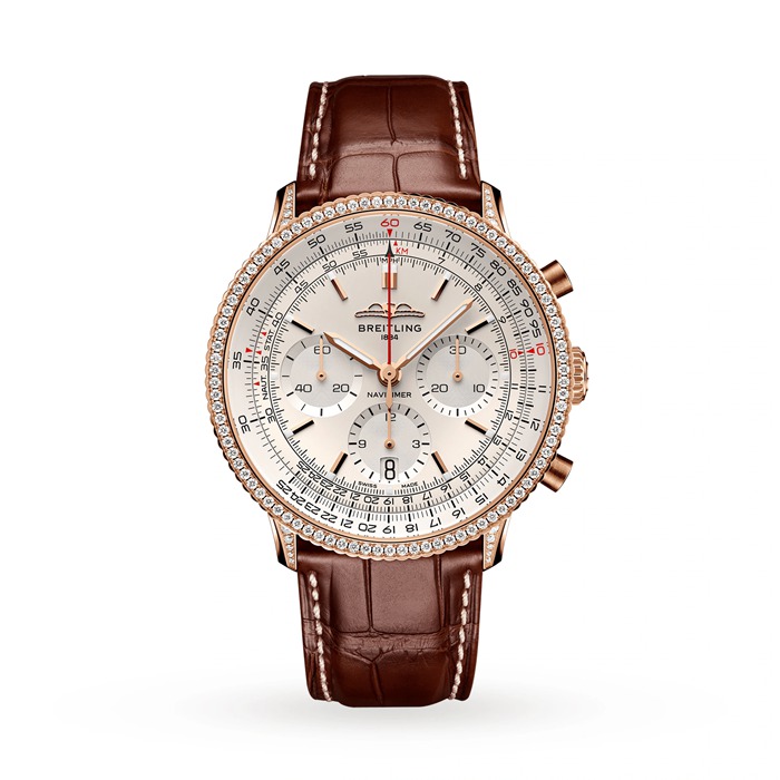 Breitling Navitimer Cronografo 41mm Uomo Orologio quadrante crema RB0139631G1P1