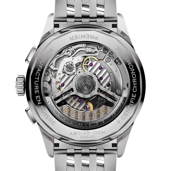 Breitling Premier B01 Cronografo 42mm Orologio da uomo nero in acciaio inox AB0145221B1A1 - immagine 2