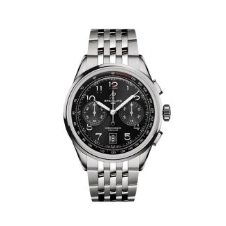 Breitling Premier B01 Cronografo 42mm Orologio da uomo nero in acciaio inox AB0145221B1A1