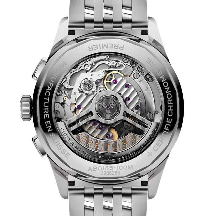Breitling Premier B01 Cronografo 42mm Uomo Crema Acciaio Inox AB0145211G1A1 - immagine 2