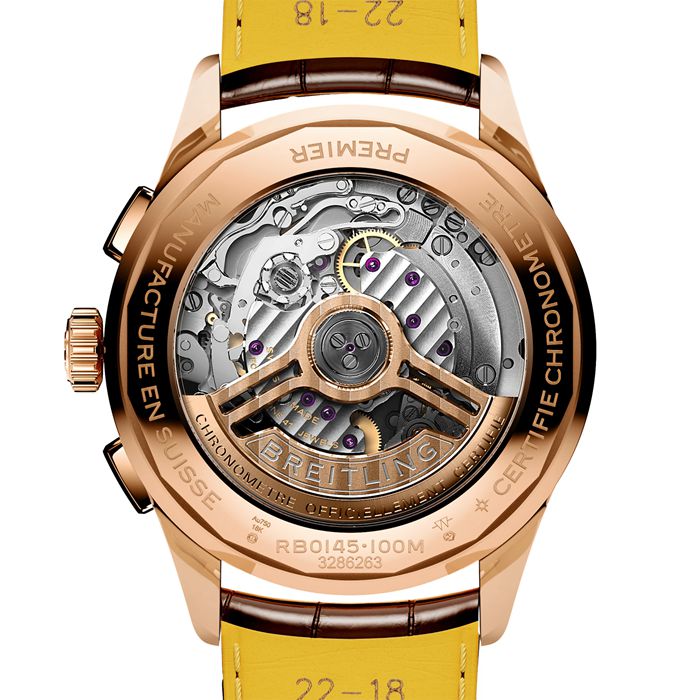 Breitling Premier B01 Cronografo 42mm Uomo Crema RB0145371G1P1 - immagine 2