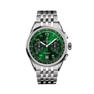 Breitling Premier B01 Cronografo 42mm Uomo Verde Acciaio Inox AB0145371L1A1