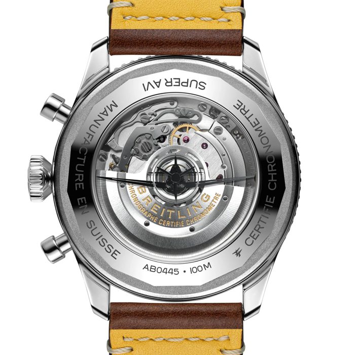 Breitling Super AVI B04 Cronografo Curtiss Warhawk 46 Orologio AB04452A1L1X1 - immagine 2