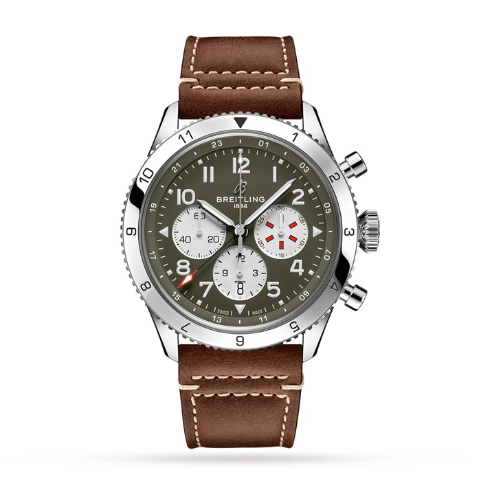 Breitling Super AVI B04 Cronografo Curtiss Warhawk 46 Orologio AB04452A1L1X1