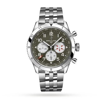 Breitling Super AVI B04 Cronografo GMT 46 Curtiss Warhawk Orologio AB04452A1L1A1