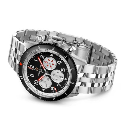 Breitling Super AVI B04 Cronografo GMT 46 Orologio Mosquito YB04451A1B1A1 - immagine 3