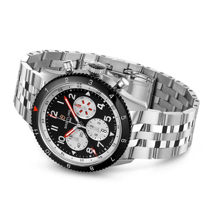 Breitling Super AVI B04 Cronografo GMT 46 Orologio Mosquito YB04451A1B1A1 - immagine 3