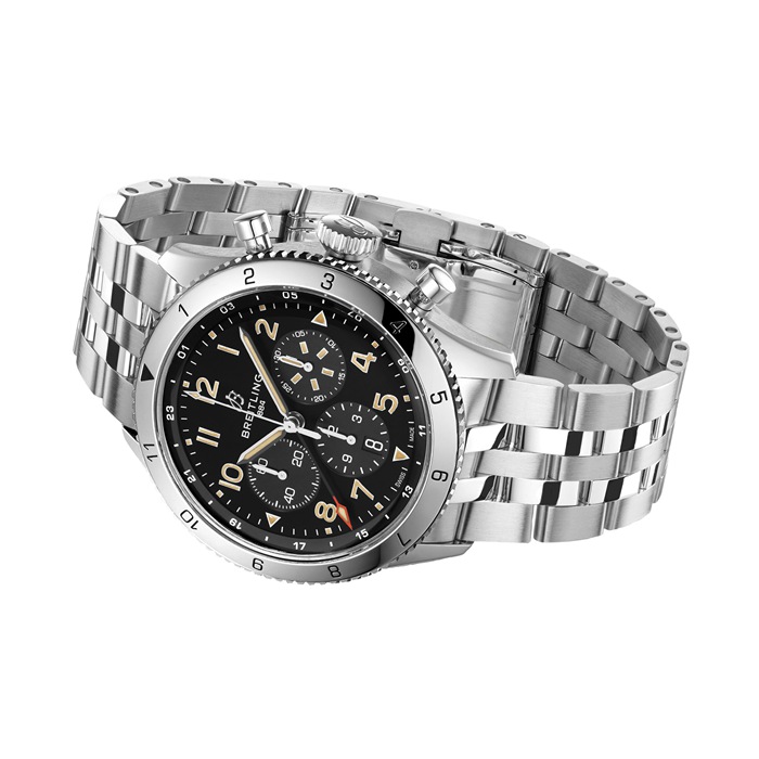 Breitling Super AVI B04 Cronografo GMT 46 P-51 Mustang Orologio AB04453A1B1A1 - immagine 3