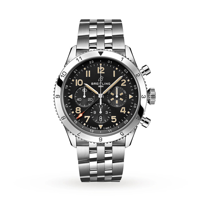 Breitling Super AVI B04 Cronografo GMT 46 P-51 Mustang Orologio AB04453A1B1A1